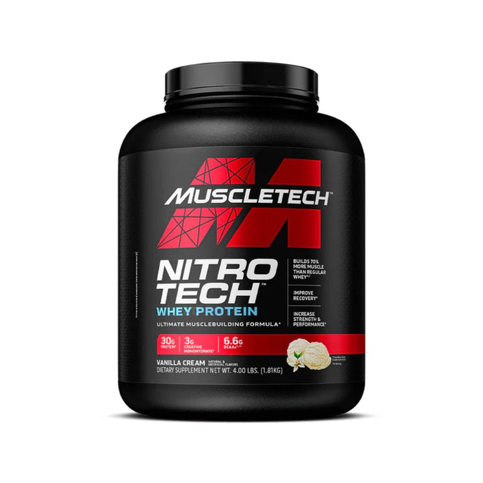 MuscleTech Nitro Tech Whey Protein, 4lbs