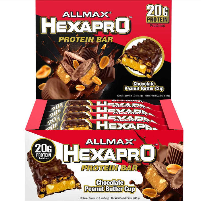 Allmax Nutrition Hexapro Protein Bars, 12/case