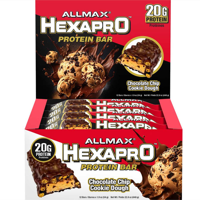 Allmax Nutrition Hexapro Protein Bars, 12/case